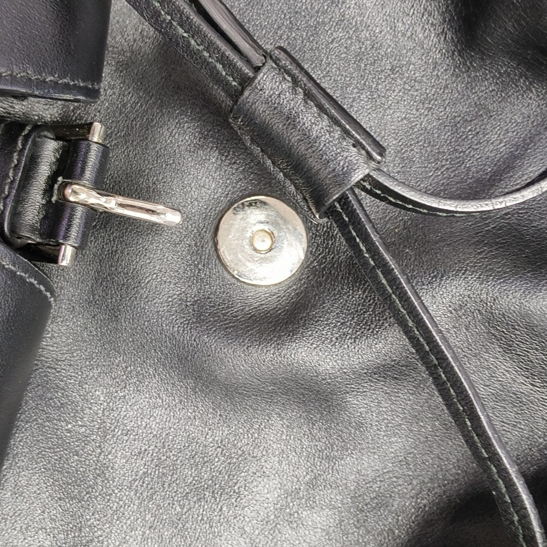 Calfskin Backpack Medium Black