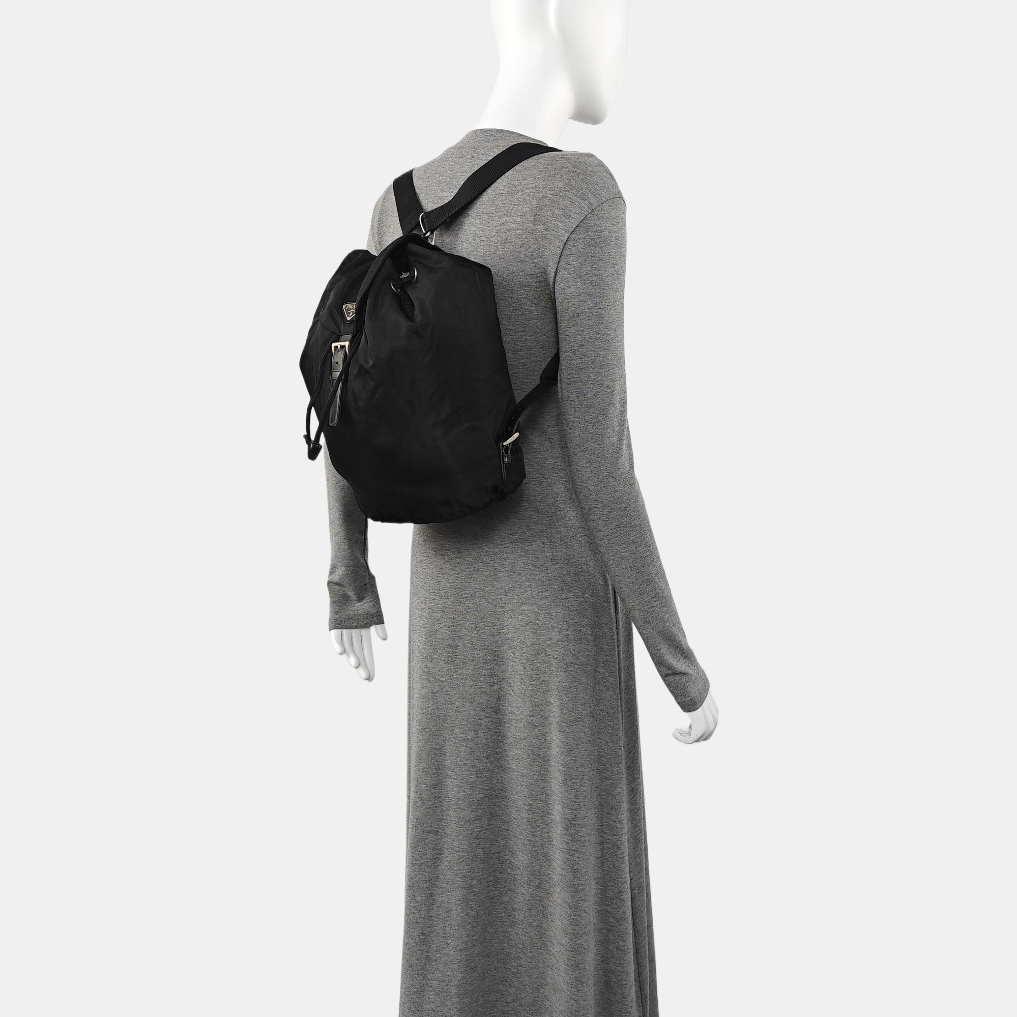 Nylon Backpack Black