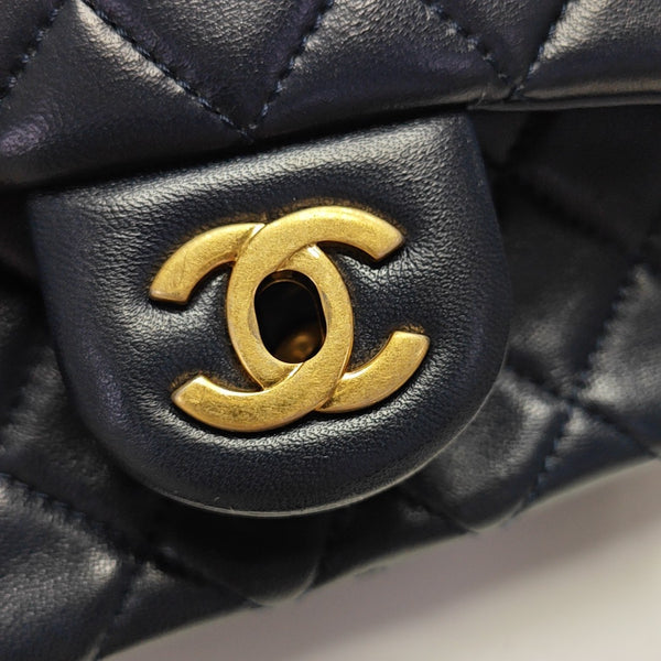 CLASSIC FLAP Mini Quilted Lambskin Blue