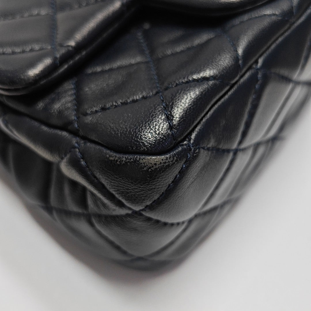 CLASSIC FLAP Mini Quilted Lambskin Blue