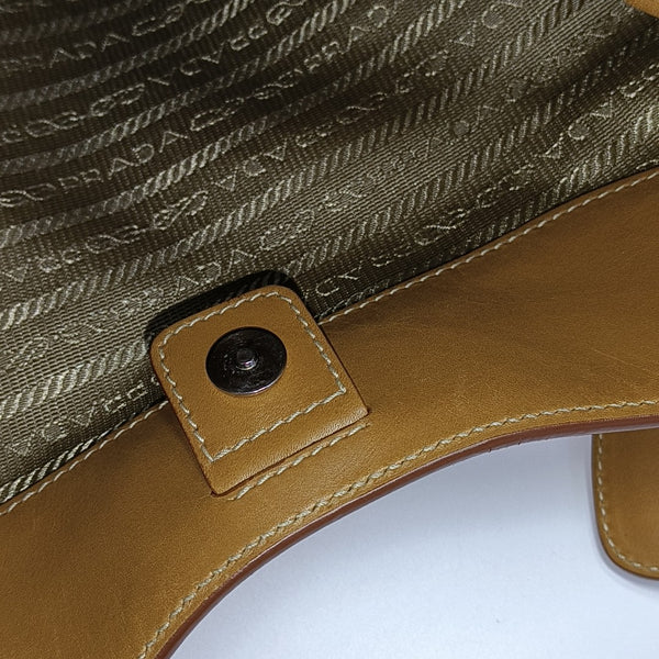 Canvas Top Handle Bag Brown