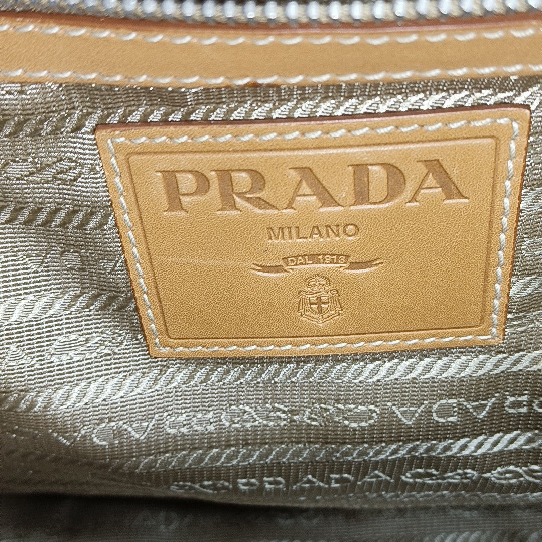 Canvas Top Handle Bag Brown