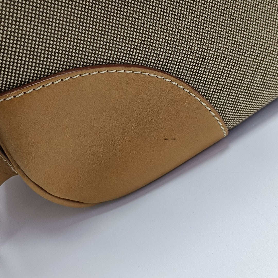 Canvas Top Handle Bag Brown