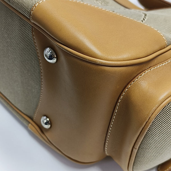 Canvas Top Handle Bag Brown