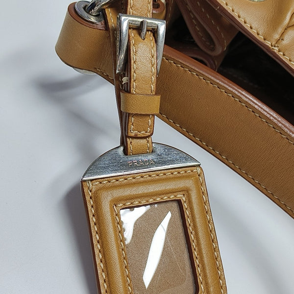Canvas Top Handle Bag Brown