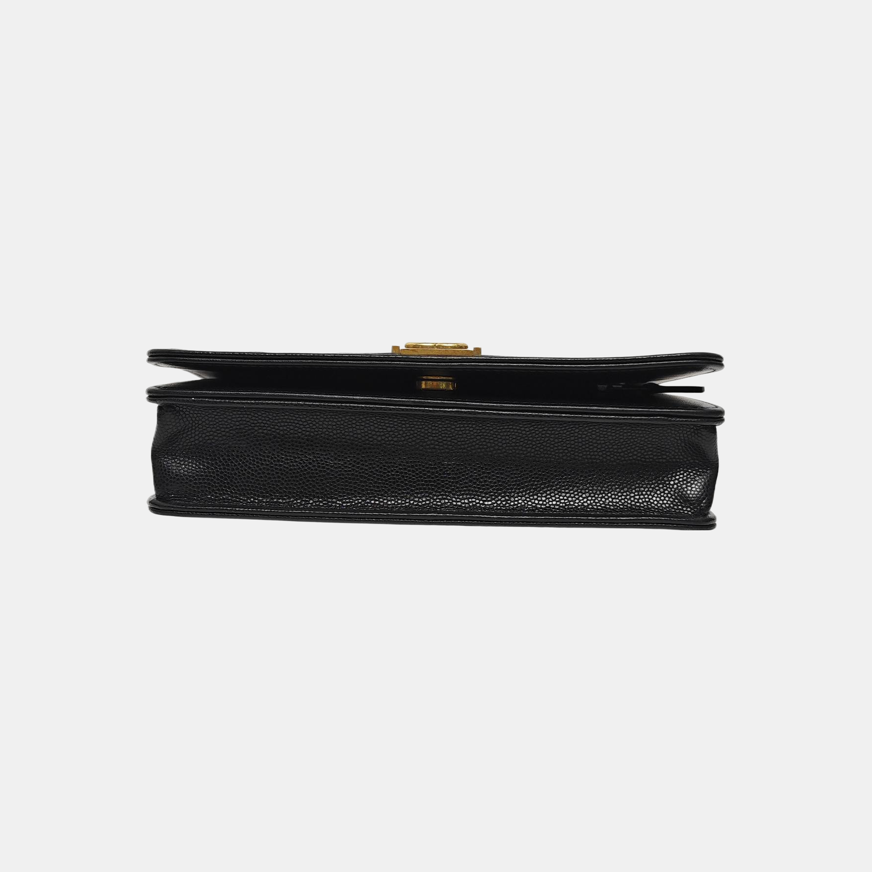 BOY CHANEL Mini Quilted Grained Calfskin Black