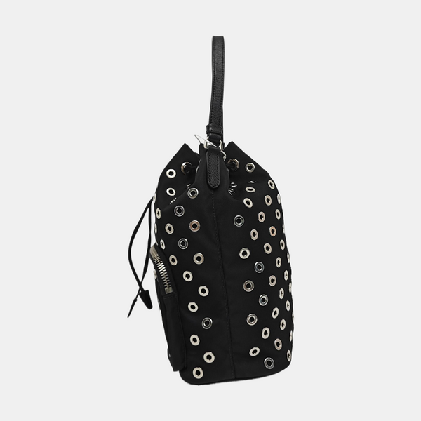 Nylon Bucket Bag Black