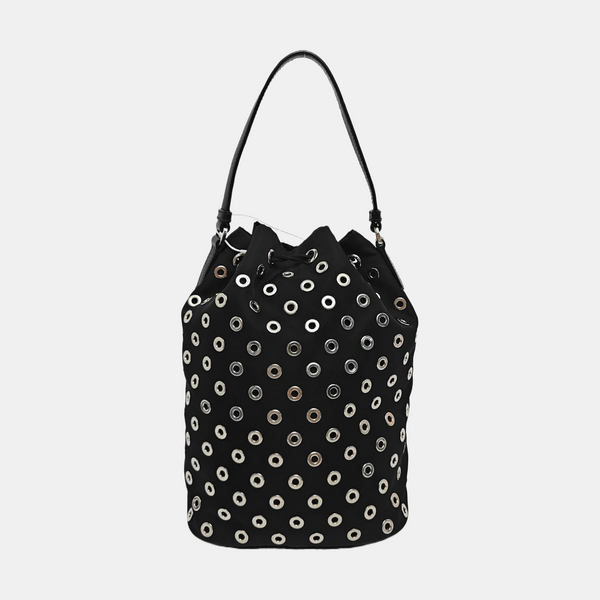 Nylon Bucket Bag Black