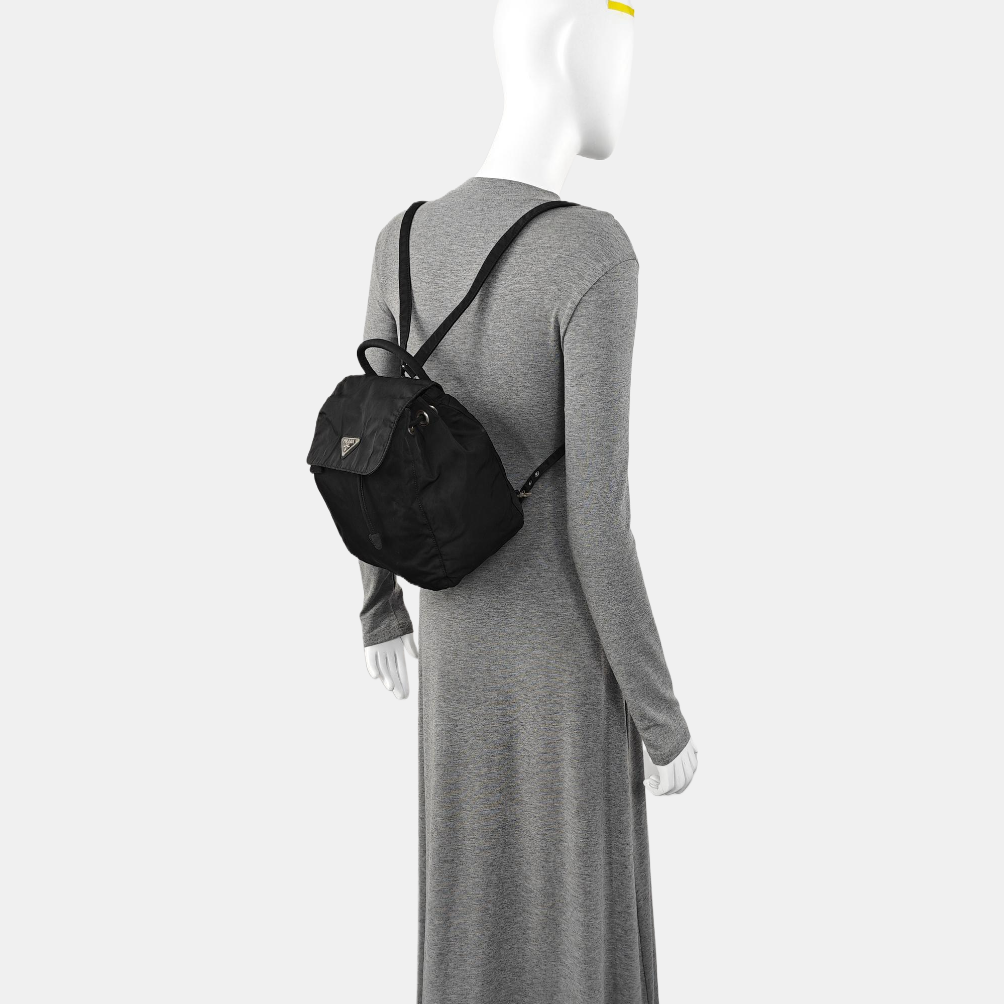 Nylon Backpack Black