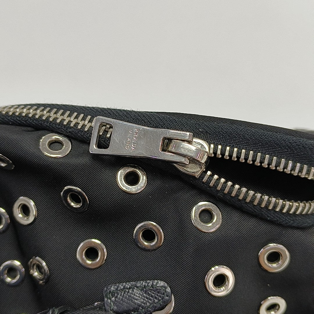 Nylon Bucket Bag Black