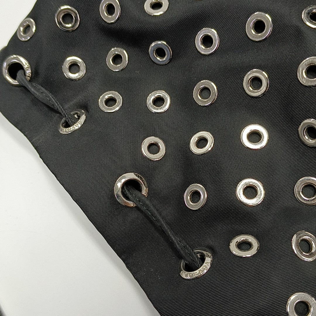Nylon Bucket Bag Black