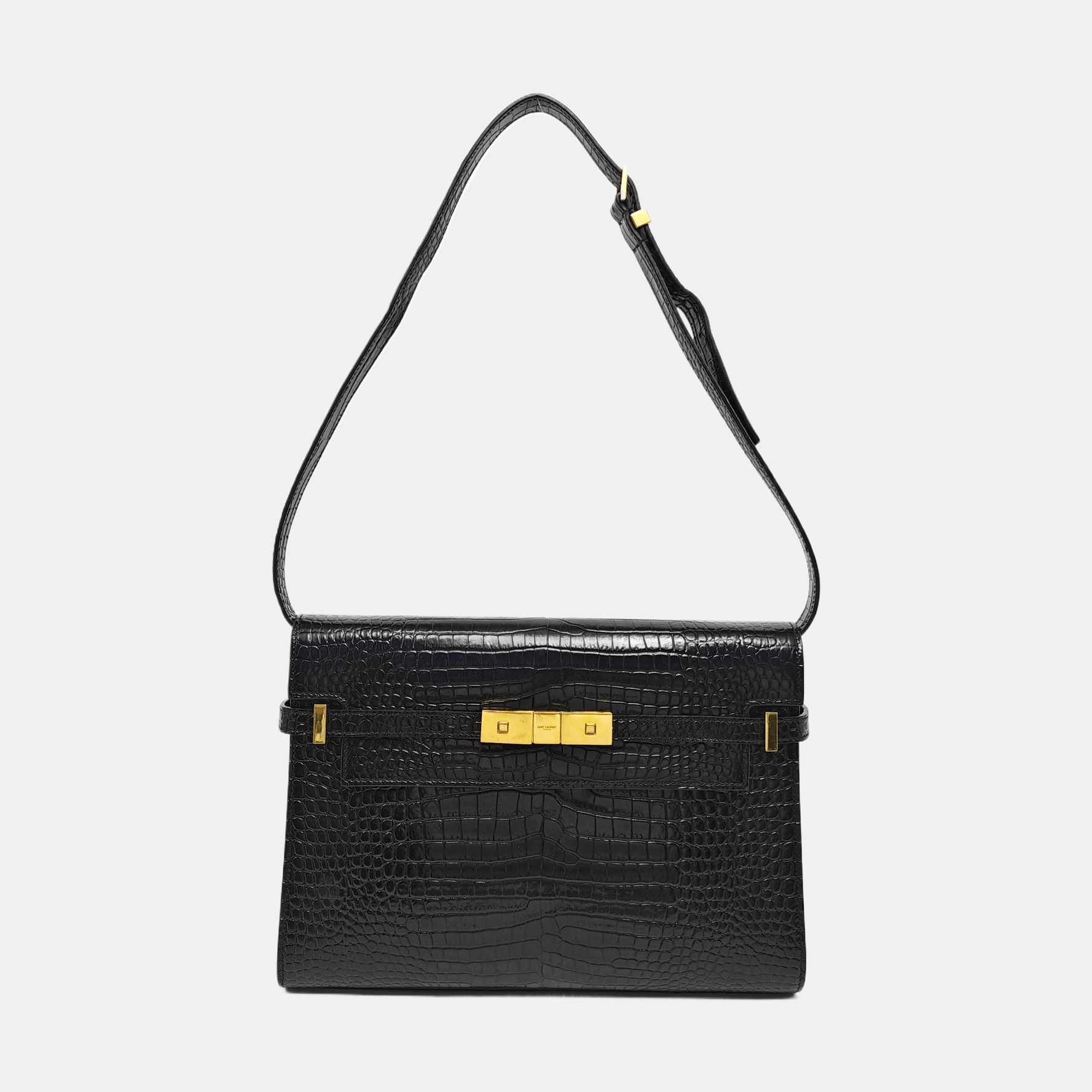 MANHATTAN Medium Calfskin Black