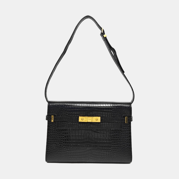 MANHATTAN Medium Calfskin Black