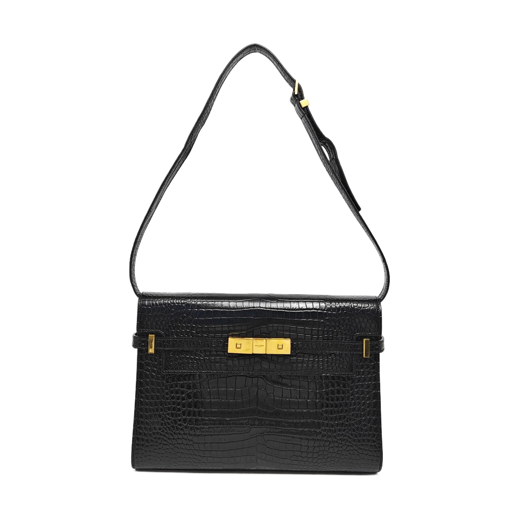 MANHATTAN Medium Calfskin Black