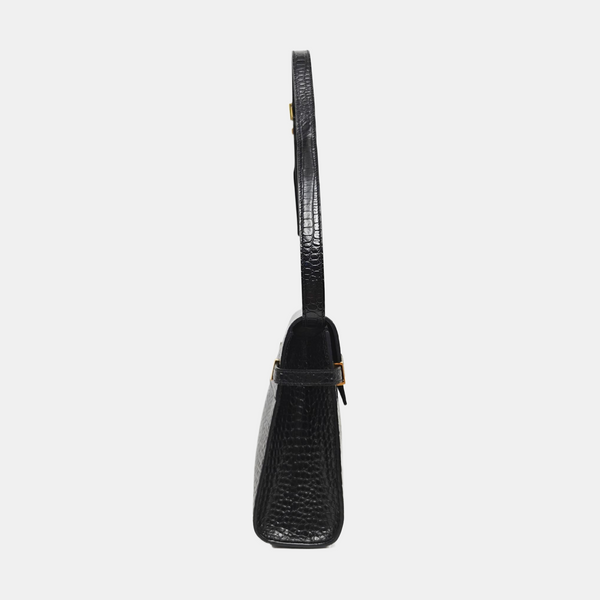 MANHATTAN Medium Calfskin Black