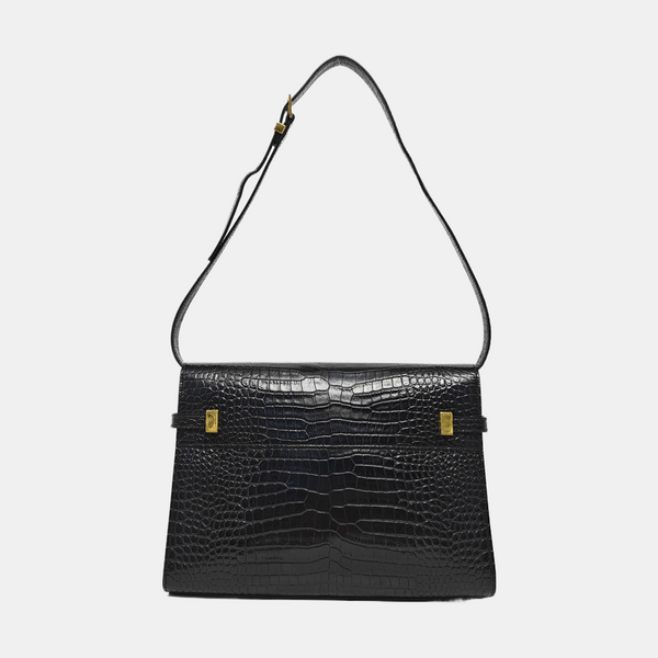 MANHATTAN Medium Calfskin Black
