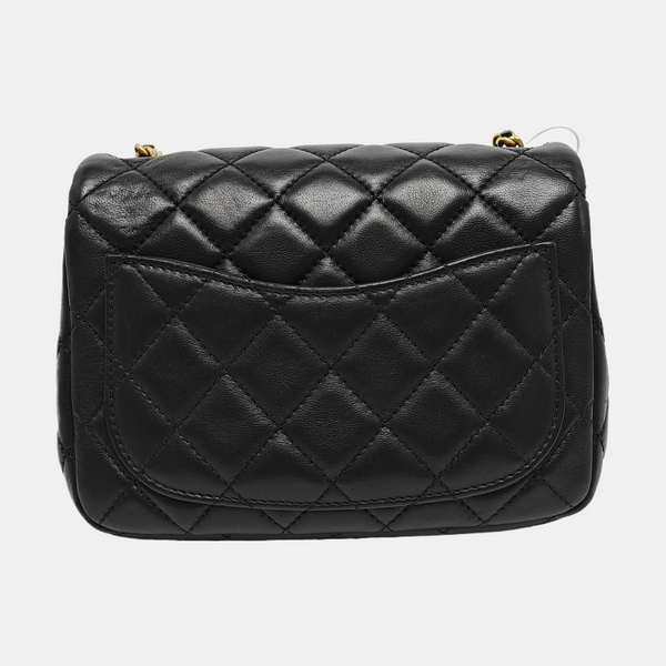 CLASSIC FLAP Mini Quilted Lambskin Black
