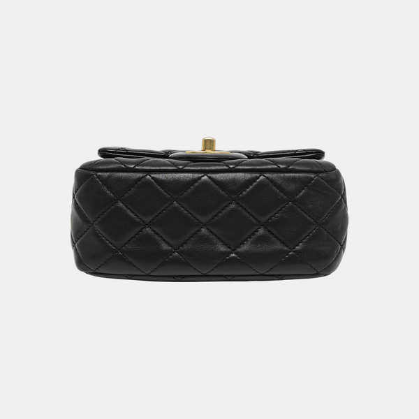 CLASSIC FLAP Mini Quilted Lambskin Black