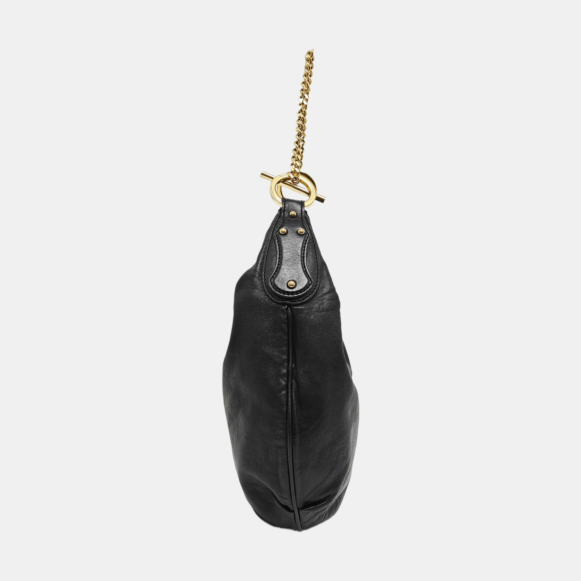 Calfskin Shoulder Bag Black