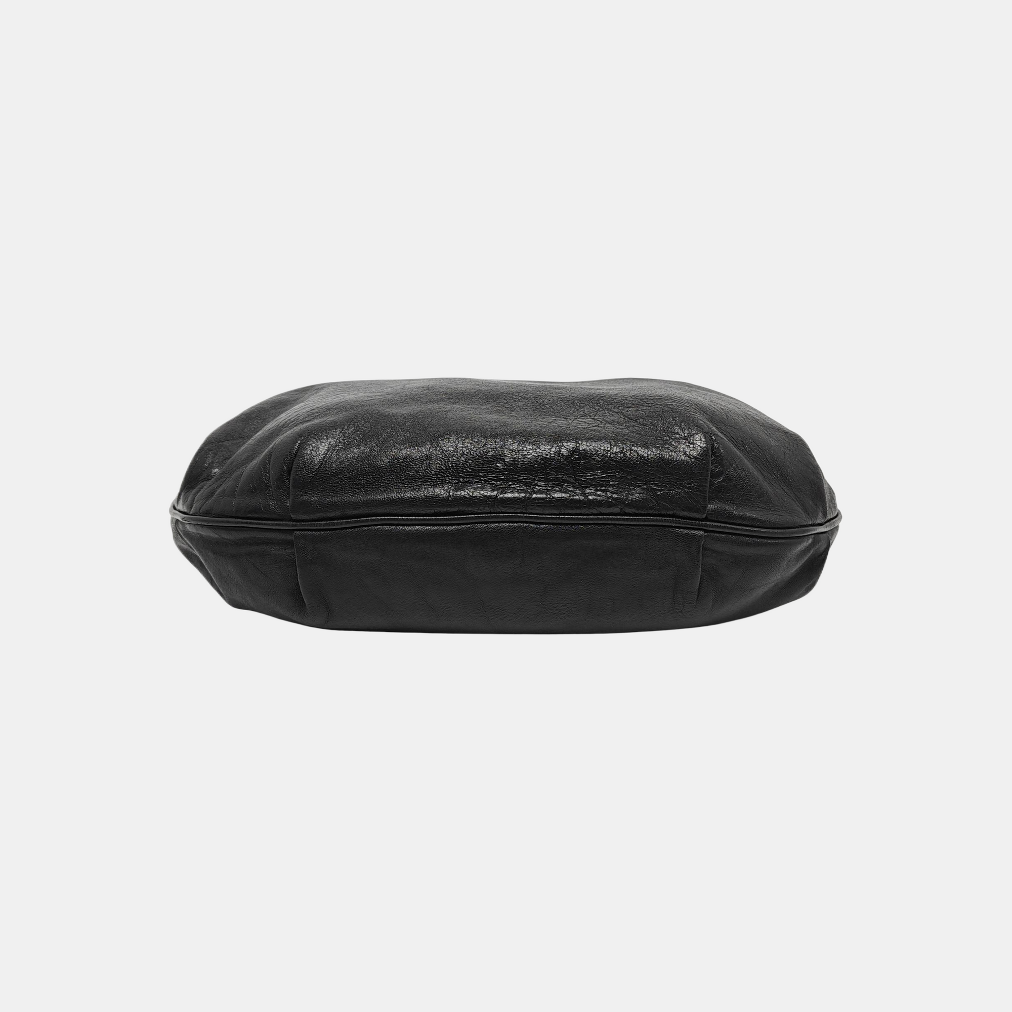 Calfskin Shoulder Bag Black