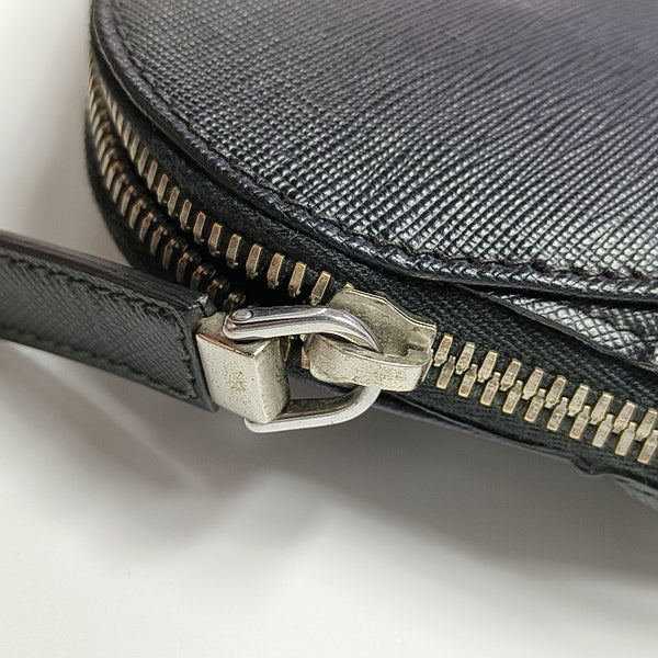 Saffiano Calfskin Top Handle Bag Black