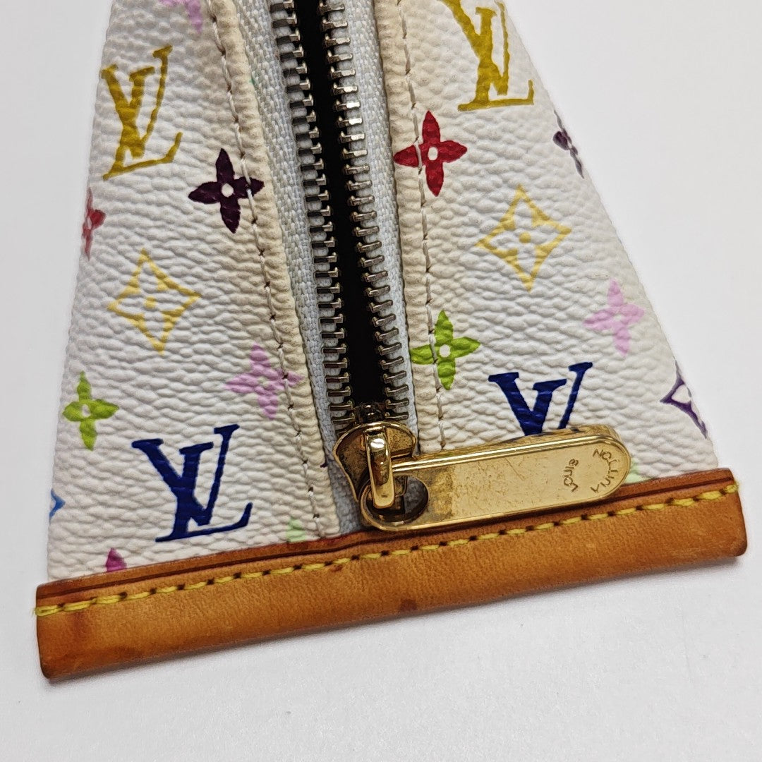 Monogram Coated Canvas Coin Purse White