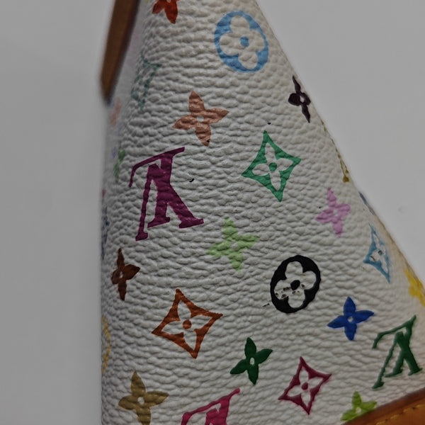 Monogram Coated Canvas Coin Purse White
