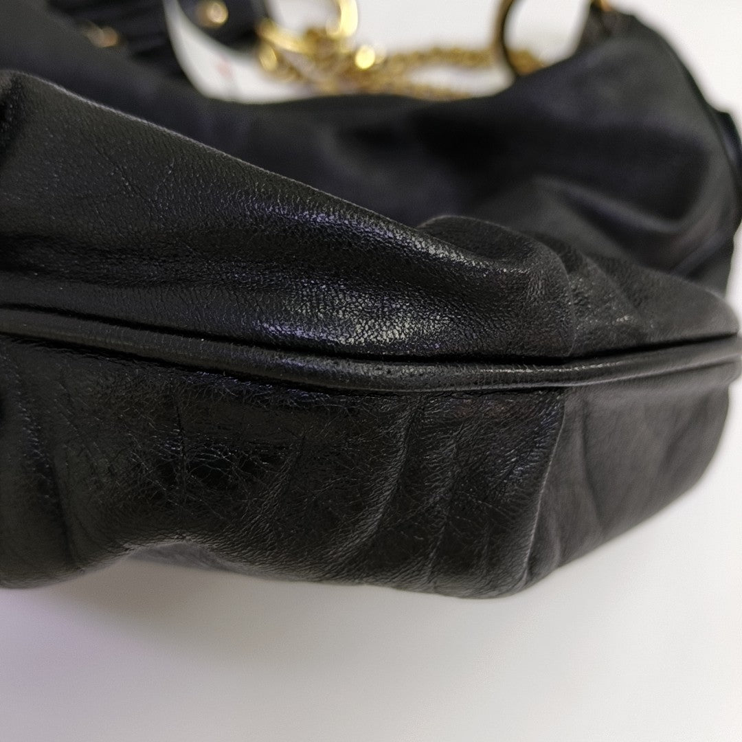 Calfskin Shoulder Bag Black