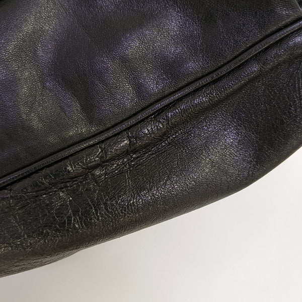 Calfskin Shoulder Bag Black