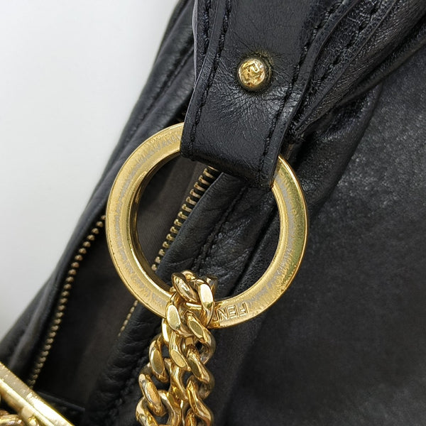 Calfskin Shoulder Bag Black
