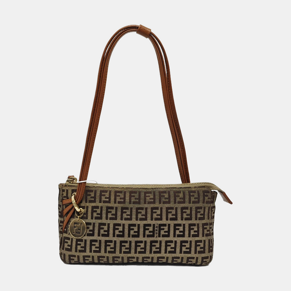 Canvas Top Handle Bag Brown