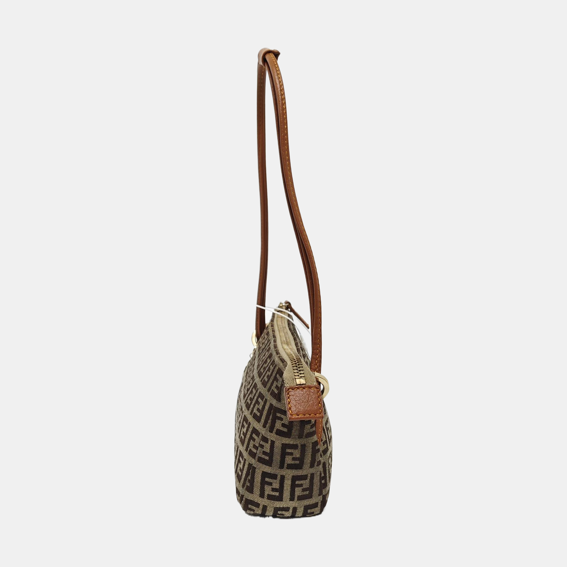 Canvas Top Handle Bag Brown