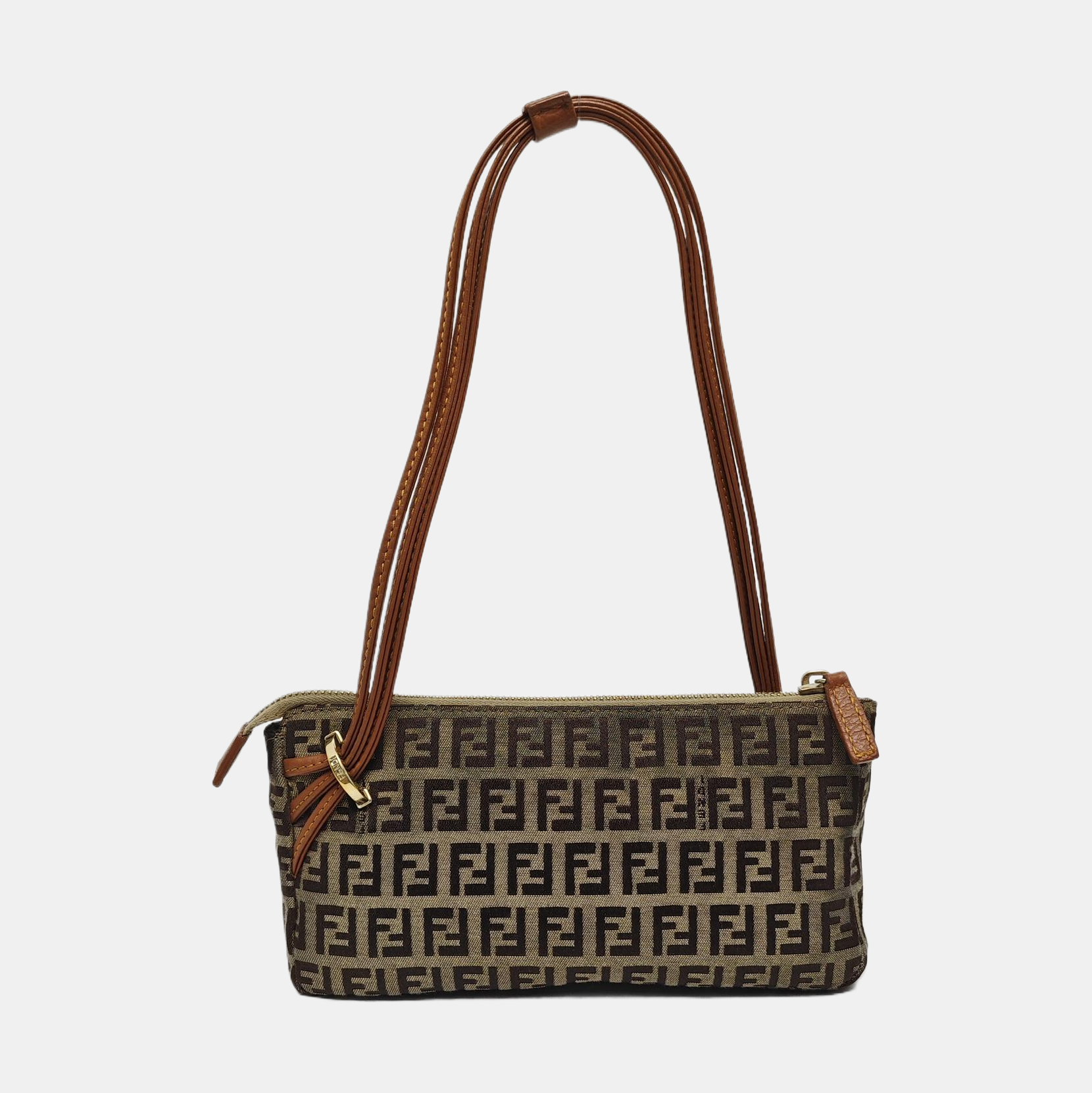 Canvas Top Handle Bag Brown
