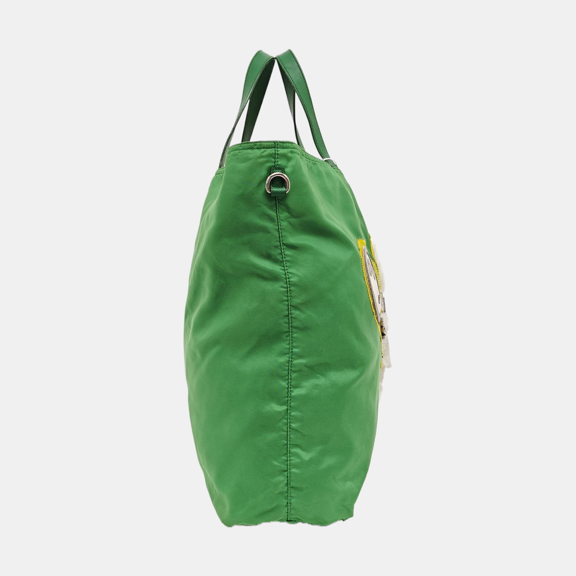Nylon Tote Bag Green
