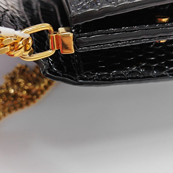CASSANDRA Medium Calfskin Black