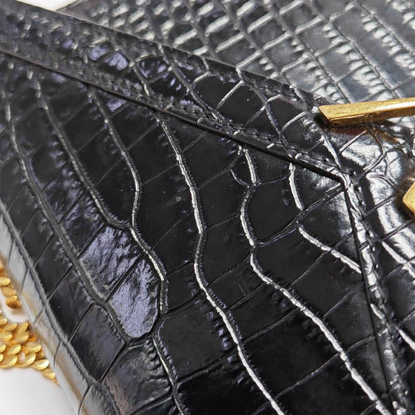 CASSANDRA Medium Calfskin Black