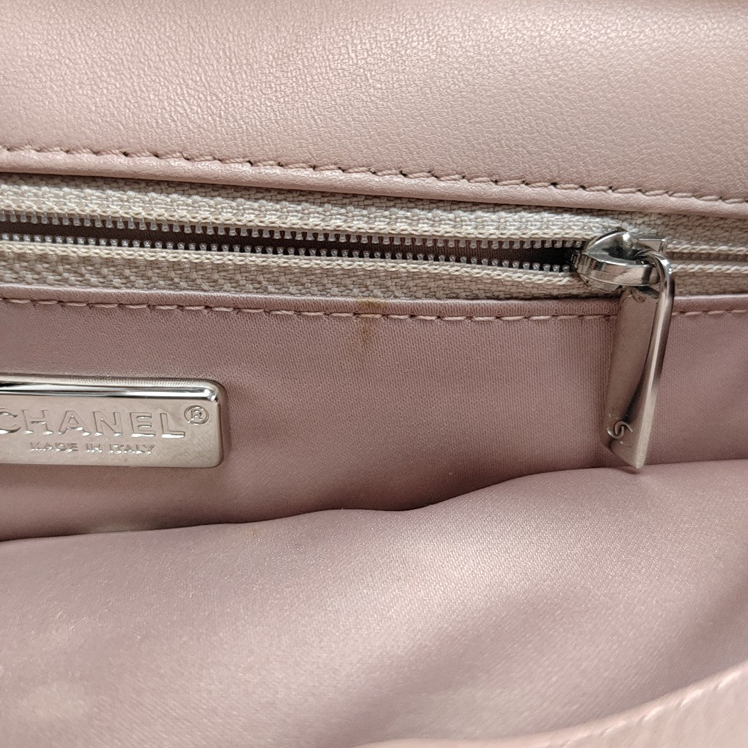 CLASSIC FLAP Mini Sequins Pink