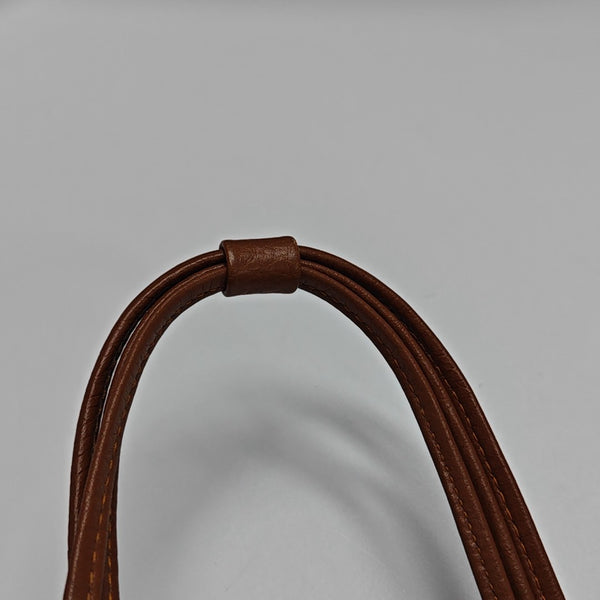 Canvas Top Handle Bag Brown