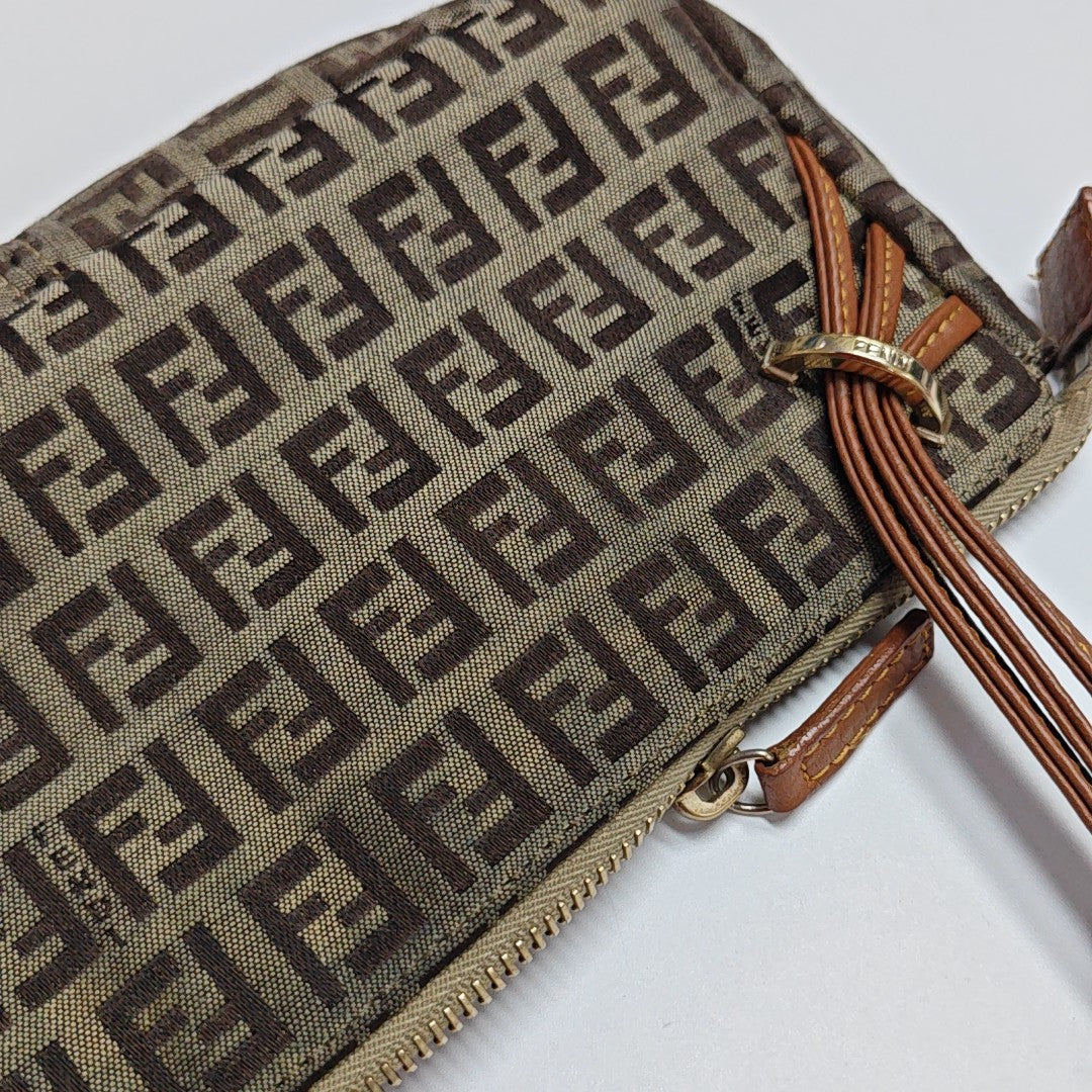 Canvas Top Handle Bag Brown