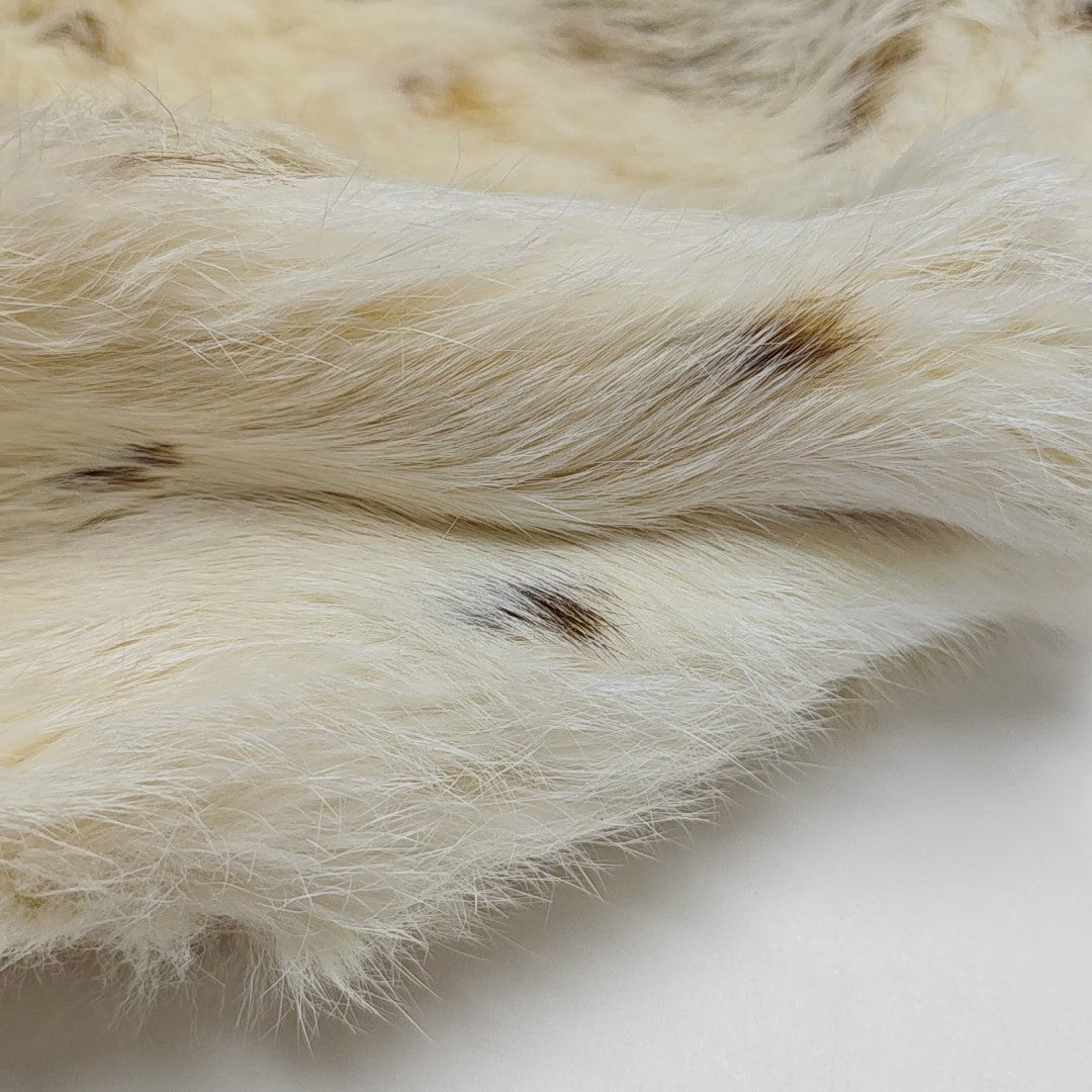 Fur Top Handle Bag Beige