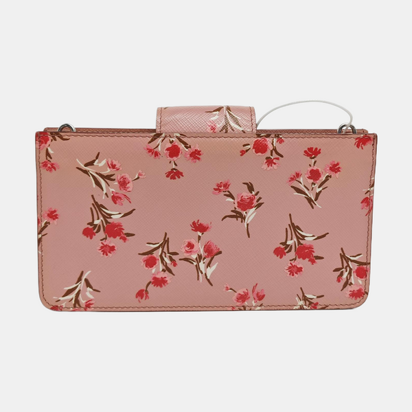 Saffiano Calfskin Shoulder Bag Pink