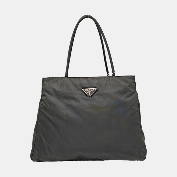 Nylon Top Handle Bag Green