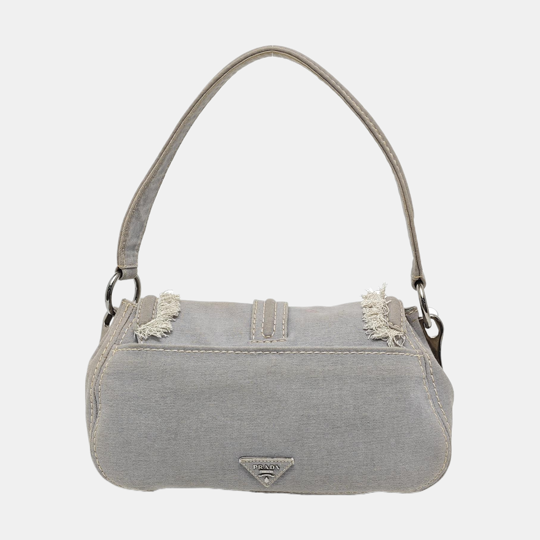 Canvas Top Handle Bag Blue