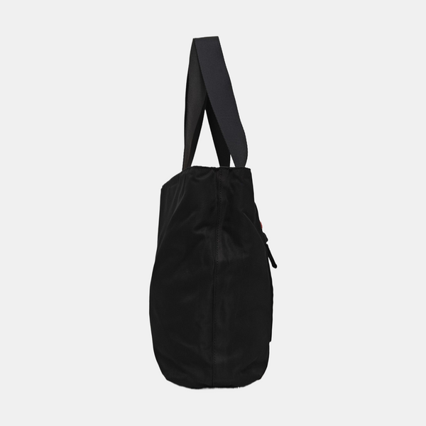 Nylon Top Handle Bag Black