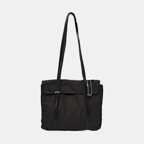 Nylon Tote Bag Brown
