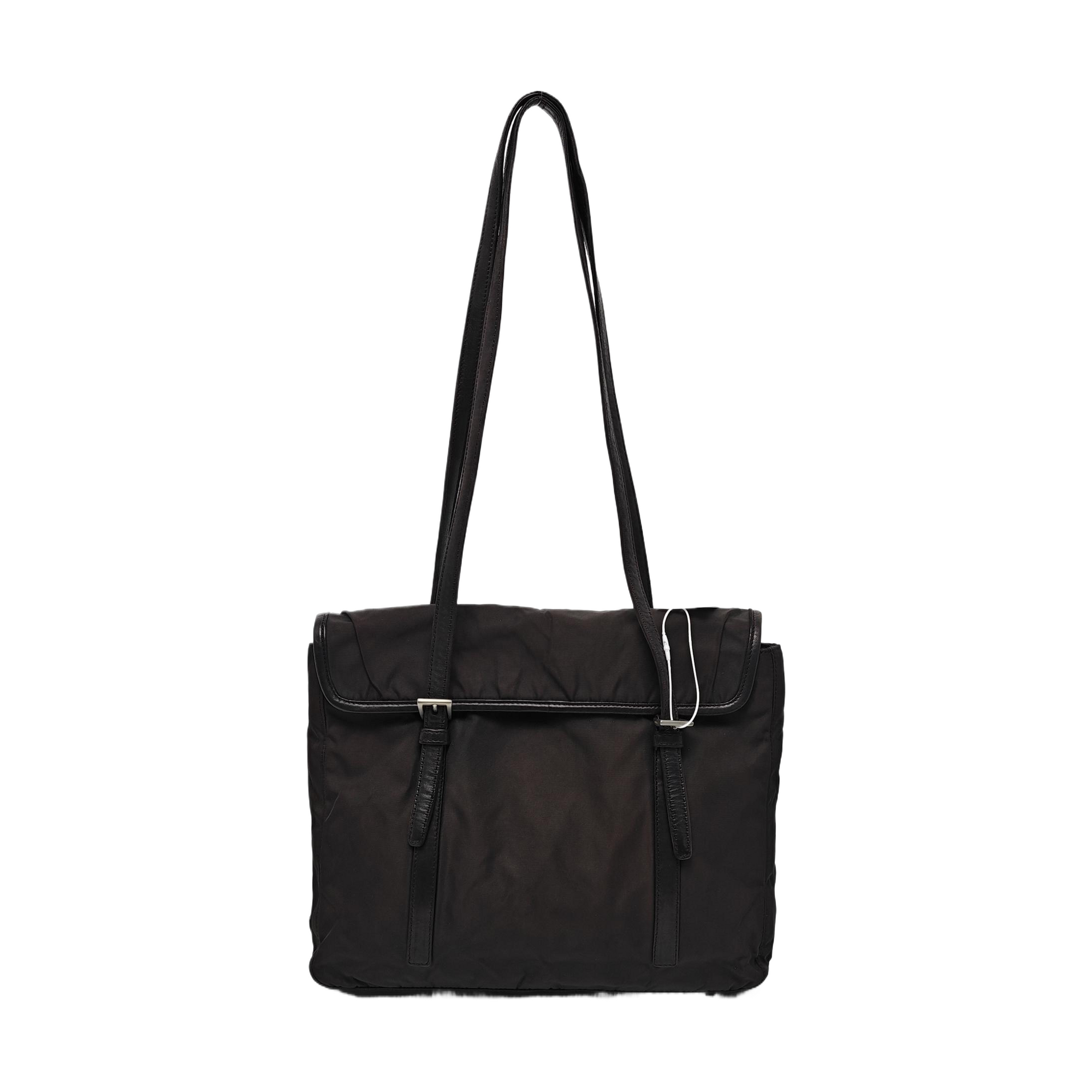 Nylon Tote Bag Brown
