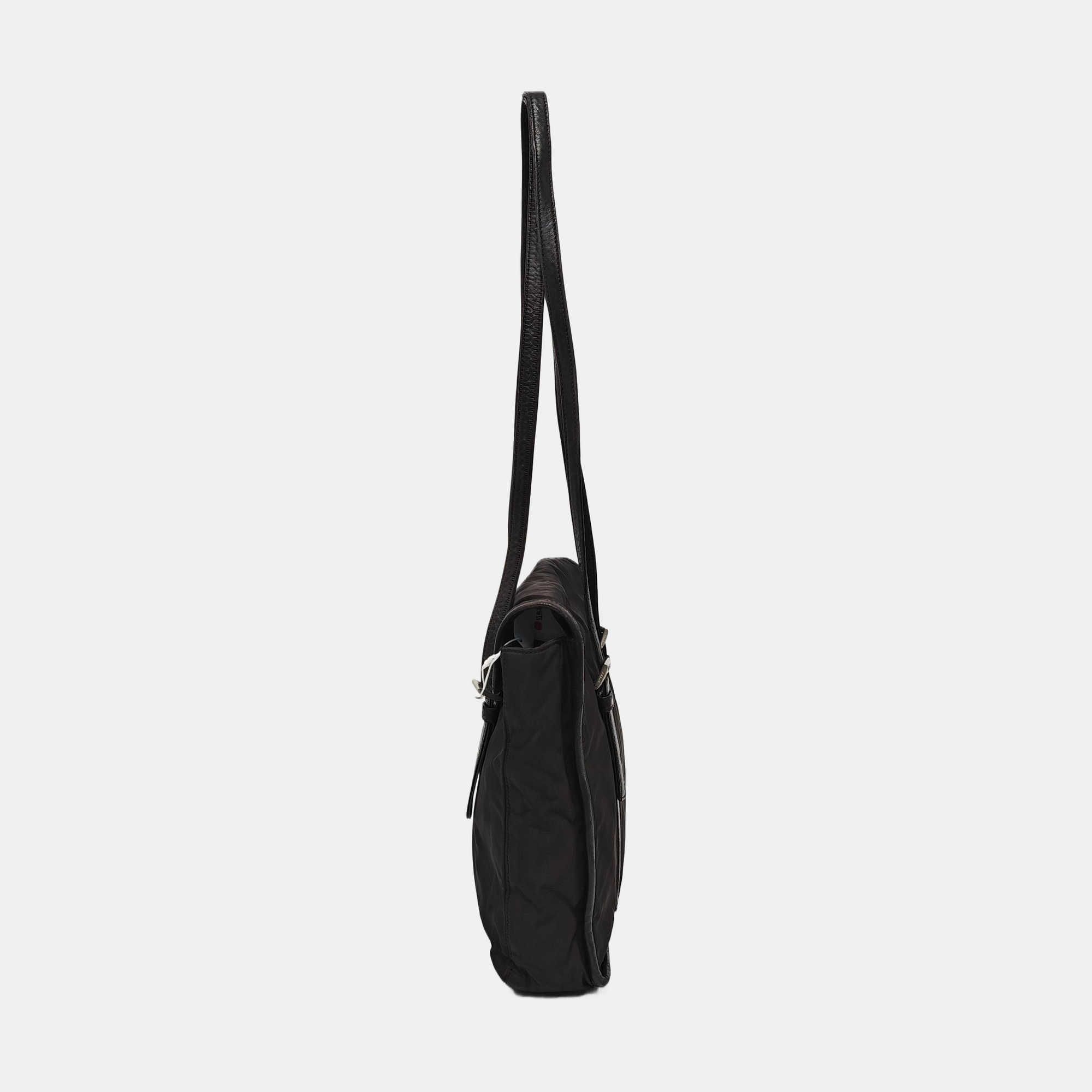 Nylon Tote Bag Brown
