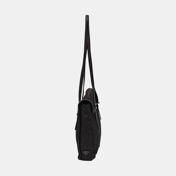 Nylon Tote Bag Brown
