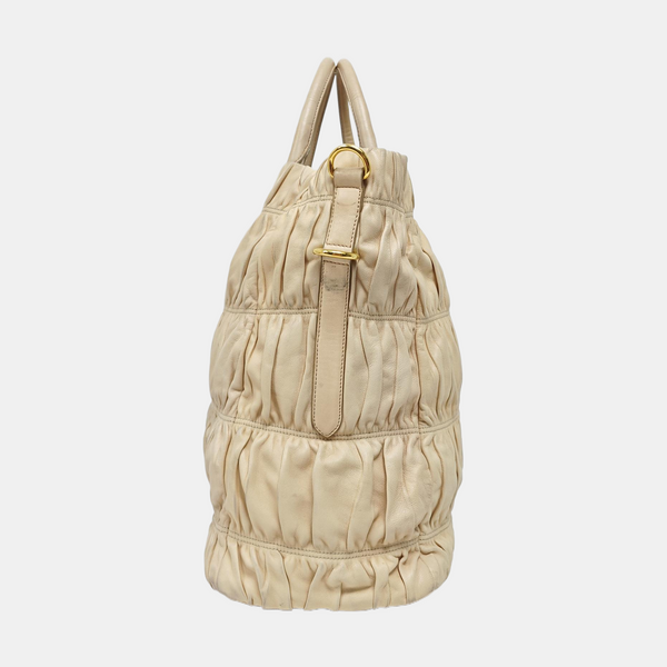 Gaufre Calfskin Beige