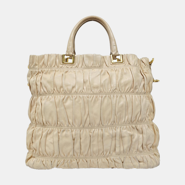 Gaufre Calfskin Beige